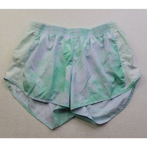 Nike Dri-Fit Women's XL Green Tie Dye Athletic Shorts Lined Vented 3.5"